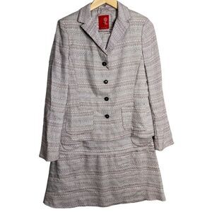 Boule de neige women’s Linen Blend‎ Two Piece Blazer and Dress set size XL